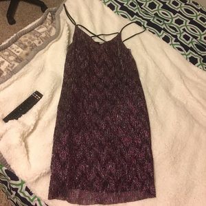 Sparkly spaghetti strap dress